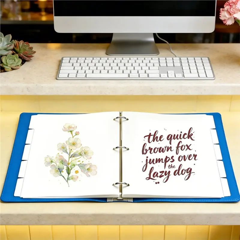 [NEW!】 Blank Dividers With 5 Tabs, 25Pcs 3 Ring Binder Dividers, Letter Size Write& Erase For Easy Organization File Management