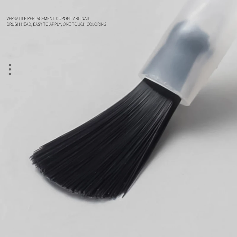 50 قطعة فرشاة الأظافر فرش تلميع استبدال رئيس فرشاة تراجع المتاح الاكريليك مسحوق رؤساء السائل تطبيق مجموعة تشذيب الأظافر #4