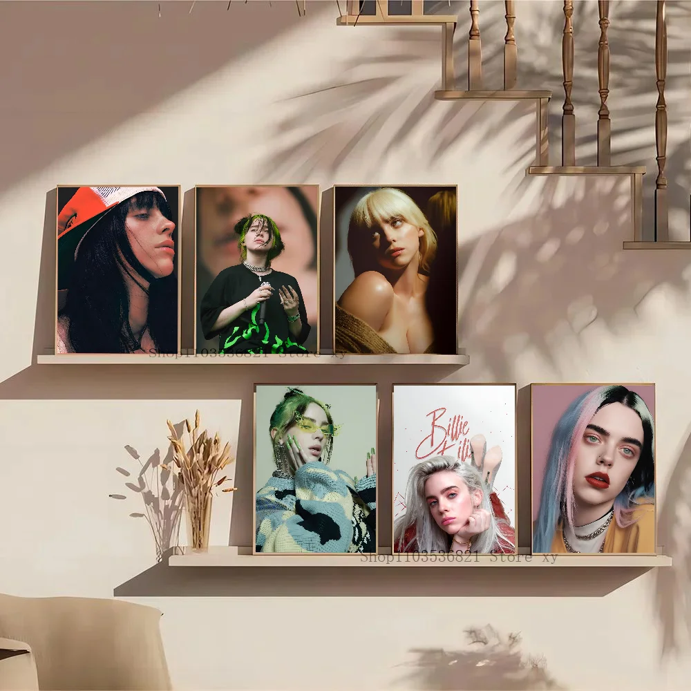 1 قطعة المغني الشهير بي بيلي المغني المشارك ورقة غرفة المعيشة المنزلي مدخل بار مطعم الفن