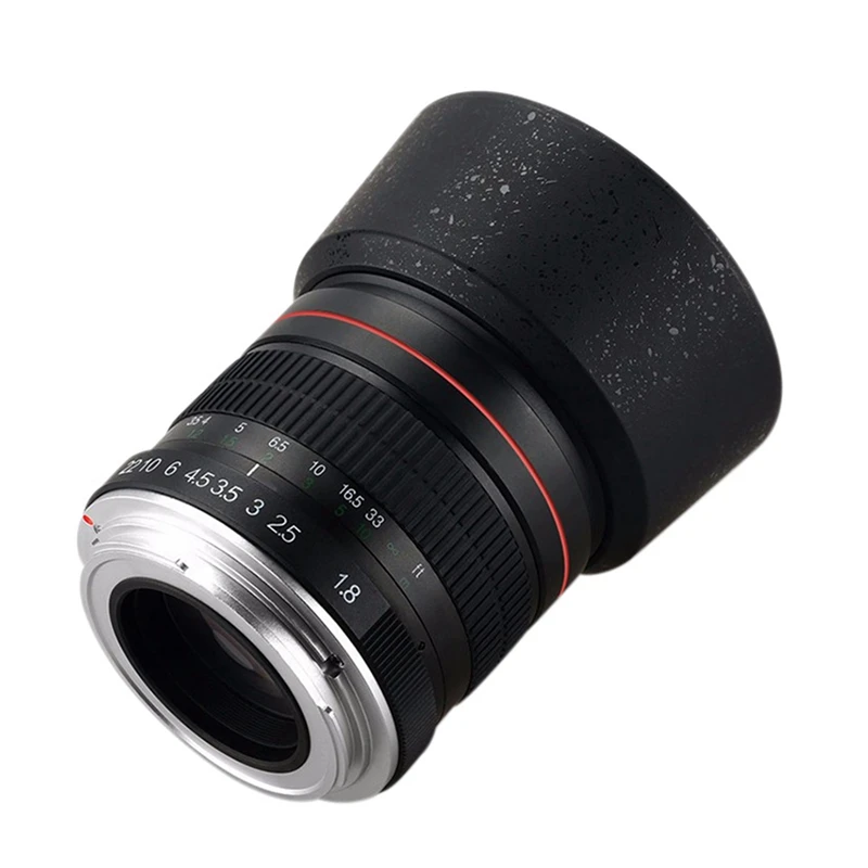 HOT-85Mm F1.8 Camera Lens For Canon F1.8 Large Aperture Fixed Focus Portrait Macro Pure Manual Focus SLR Camera Lens