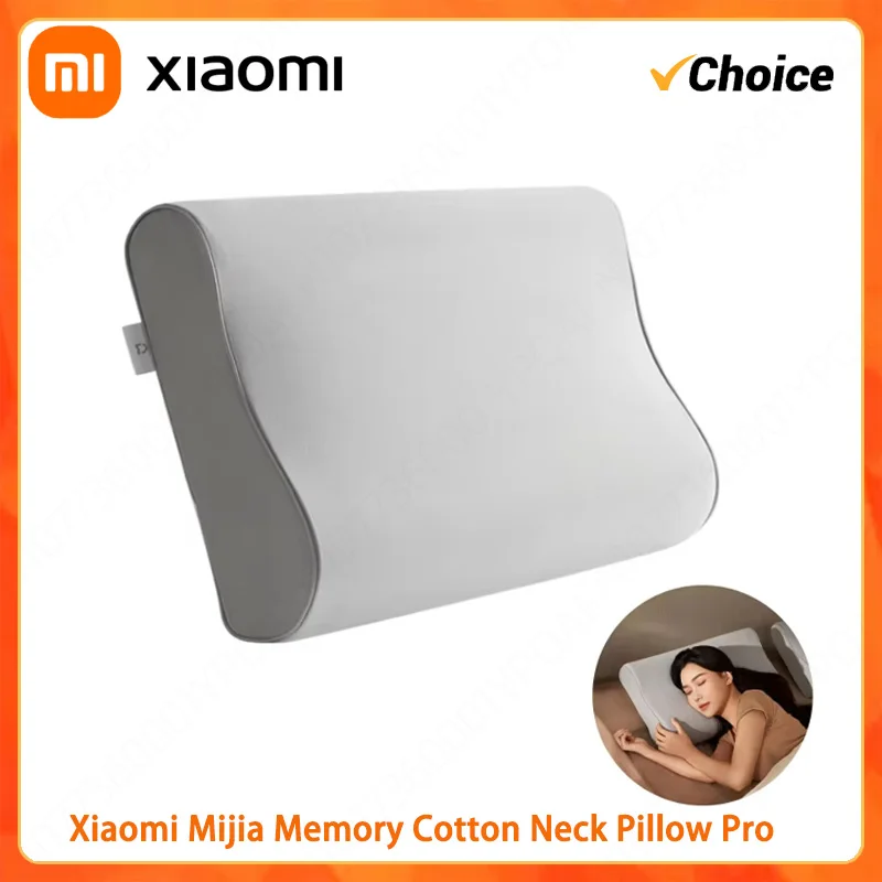 Xiaomi Mijia Memory Cotton Neck Pillow Pro Soft Breathable Antibacterial Strong Support 9cm 11cm High Low Curve Seamless Fit