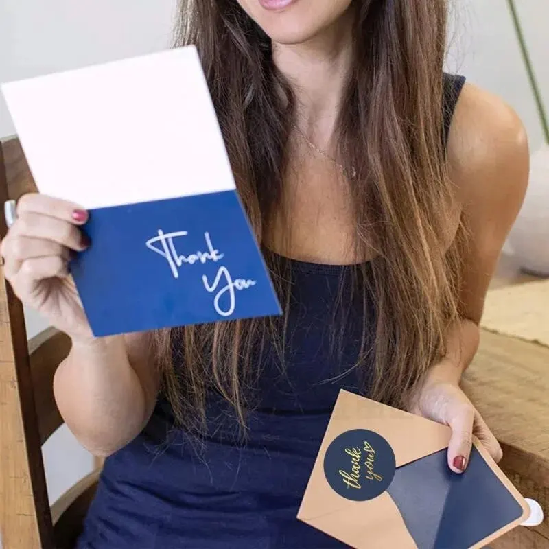 500 Stücke Danke Aufkleber Für Umschlag Versiegelung Etiketten Schreibwaren Handgemachte Hochzeit Geschenk Dekoration Aufkleber 1 zoll Neue