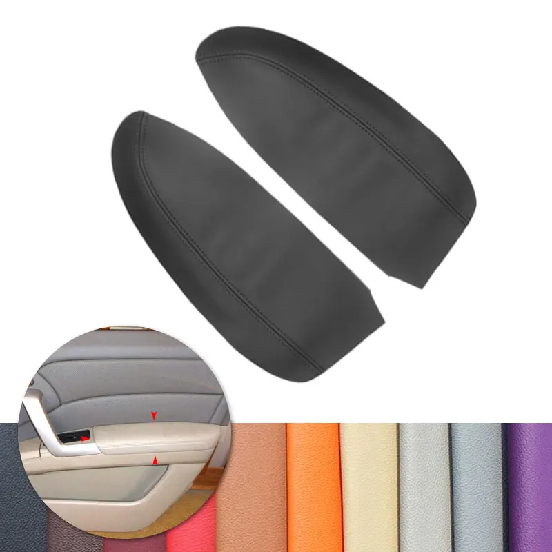 

For Acura RDX 2007 2008 2009 2010 2011 2012 2pcs Car Soft Leather Front Door Armrest Panel Cover Interior Sticker Decor