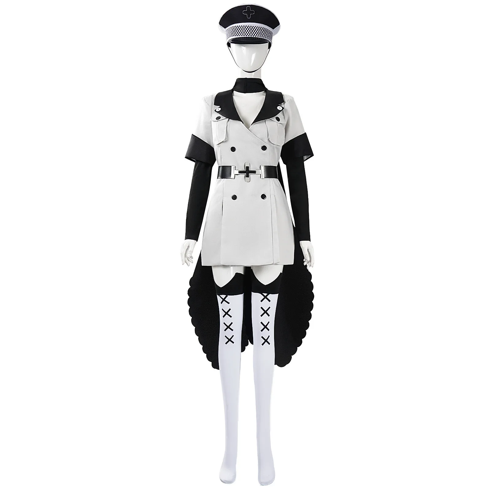 Anime Akame Ga Kill Esdeath Cosplay Costumes Hat Cape Belt General Hunting Uniform Halloween Stage Performance Outfit Set view 2