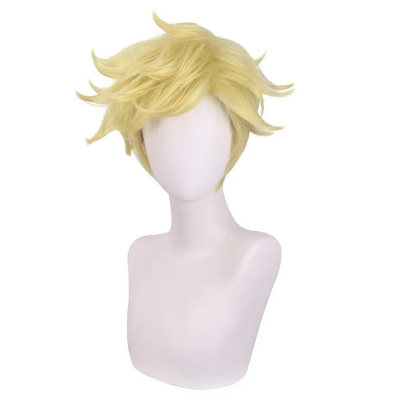 Little Prince Golden Blond Spiky Short Wig French Literature Character World Book Day Cosplay Halloween Accessories Unisex