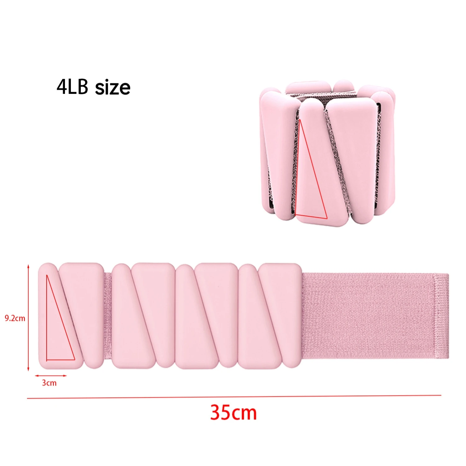 

Gym Fitness Yoga Pilates Kit Silicone Weights Ankle Weights Adjustable Wearable Triangle Ankle Wrist Weights 1