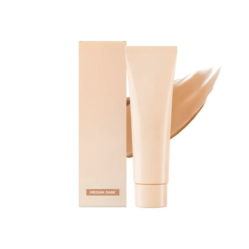 Skin Correcting Foundation Liquid Face Makeup Base Concealer Lightweight Breathable Natural Beauty Cosmetic Cream