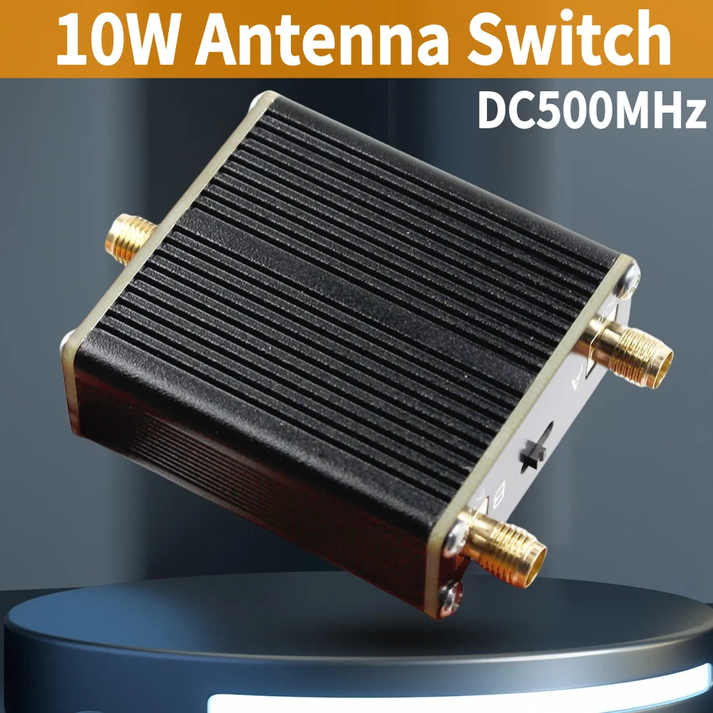 10W 1-to-2 Antenna Switch DC500MHz RF Switch High-Frequency Switch Portable SDR Transceivers Radio Switch Manual Switch Low Loss