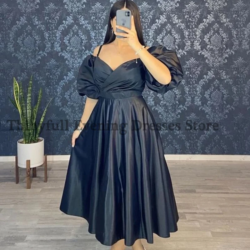 Thinyfull Sexy Prom Dresses Koude Schouder Avondjurk Party Dress Thee Lengte A-lijn Celebrity Cocktail Night Toga Plus Size