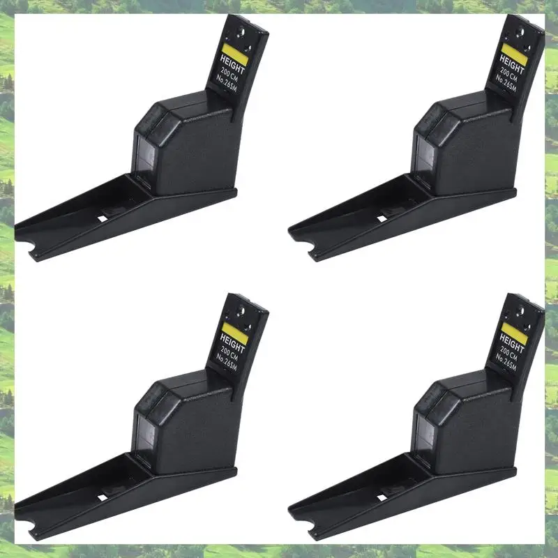 A59Z-4 個 200 センチメートル身長計黒壁掛け身長計成長定規センチメートルメトリックテープメジャー