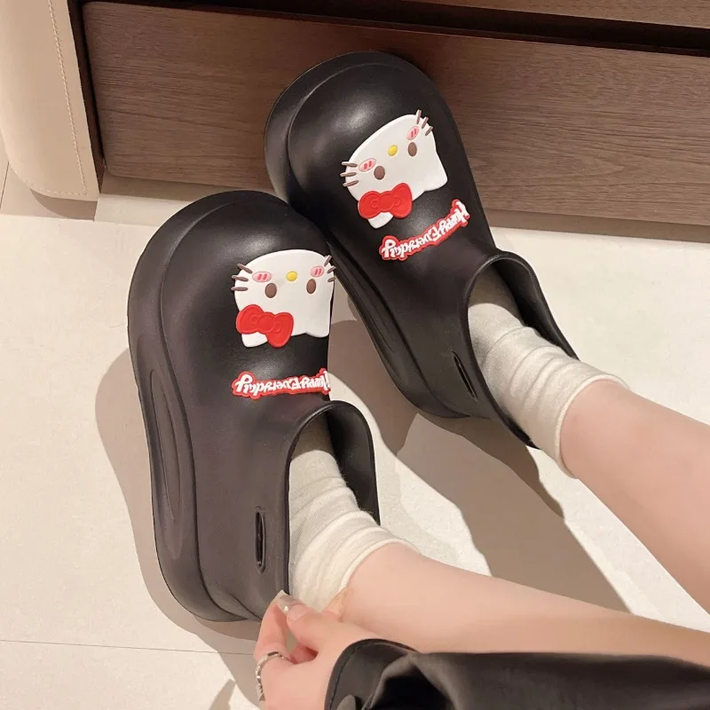Dolce Hello Kitty Anime Kawaii Sanrio Stivali da pioggia corti Inverno Nuovo carino staccabile con suola morbida Stivali da neve caldi Scarpe Regali
