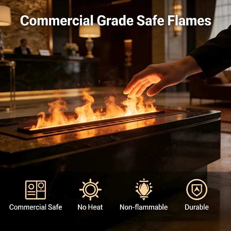 Built-In Water Vapor Fireplace 180cm,Frameless,effect fireplace mist technology firebox,Multi-Color,App Control,Timer firepit view 4