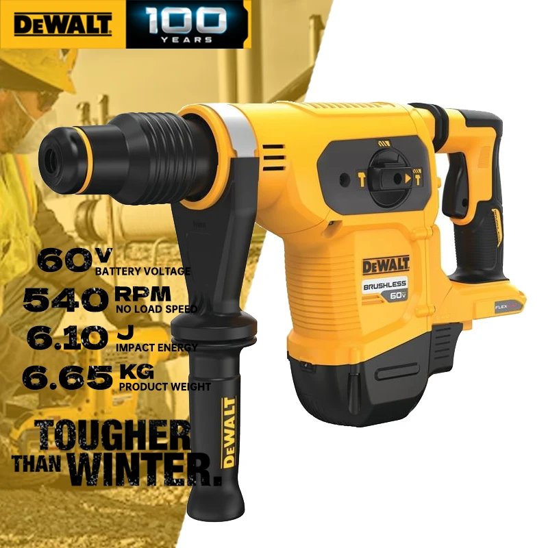 

DEWALT DCH481 Rotary Hammer Brushless Cordless 60V Combination Rotary Hammer Bare Tool FLEXVOLT Hammer Impact Drill DCH481N