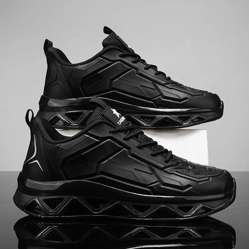 

Men Sneakers Mesh Breathable Comfortable Outdoor Sports Leather Flat Trendy Walking Shoes 2025 New Tennis Shoes for Man