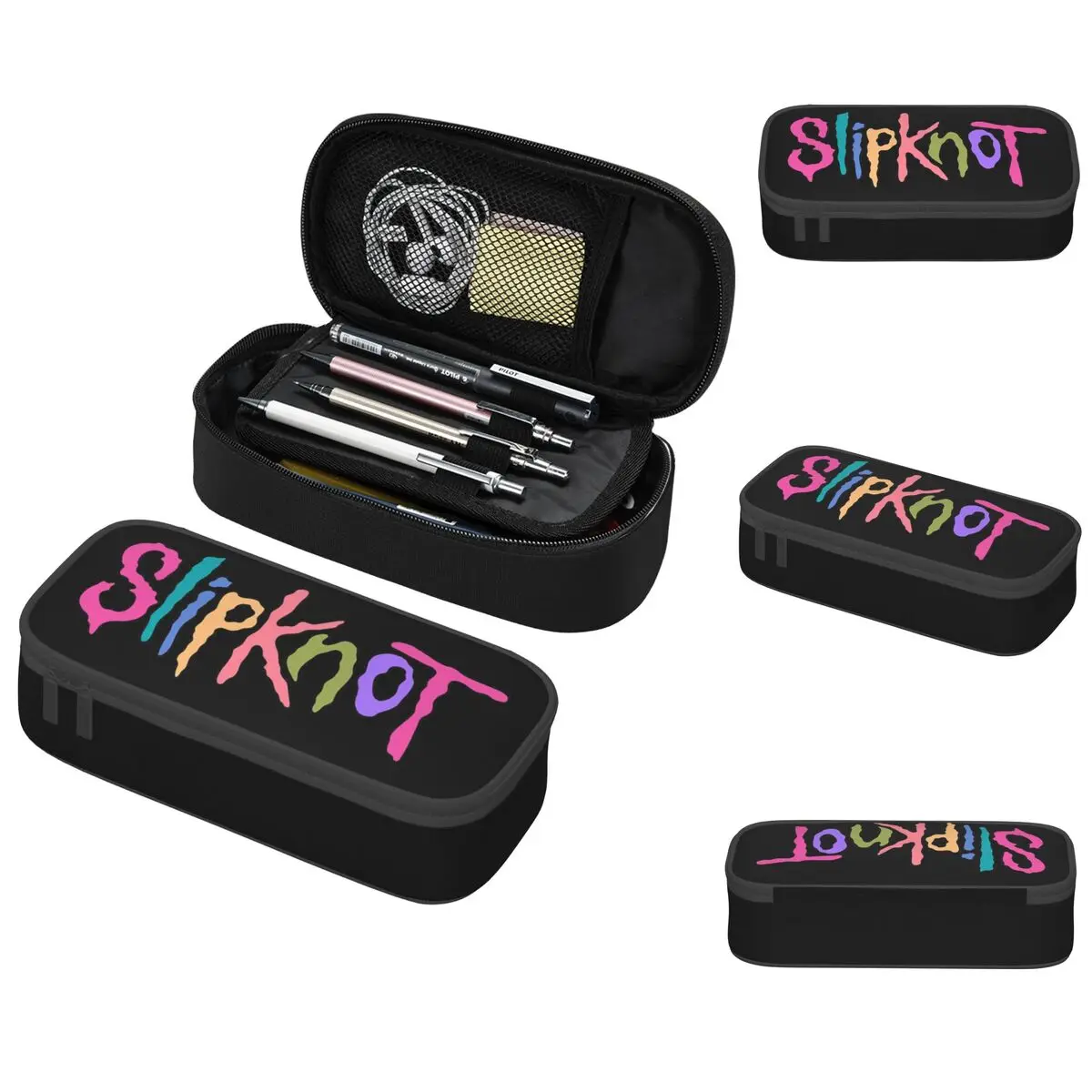 slipknots grande capacidade merch lapis cases pen bags pen pouch para meninos e meninas estudantes papelaria escola e escritorio 01