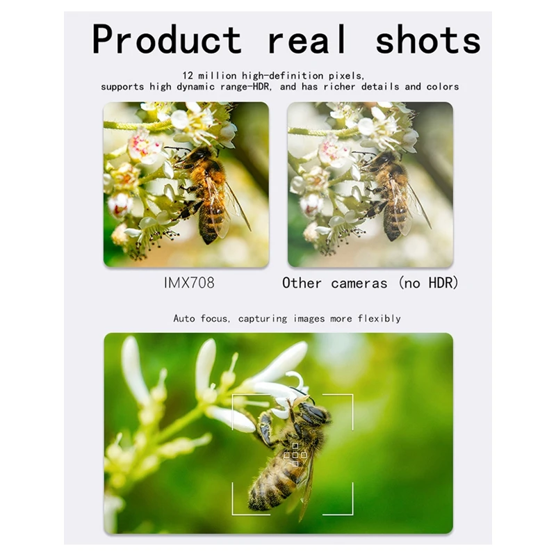 DN-For Raspberry Pi Camera Module 3 Wide 12MP IMX708 كاميرا التركيز التلقائي زاوية واسعة 75 درجة لـ Raspberry Pi 5 والصفر