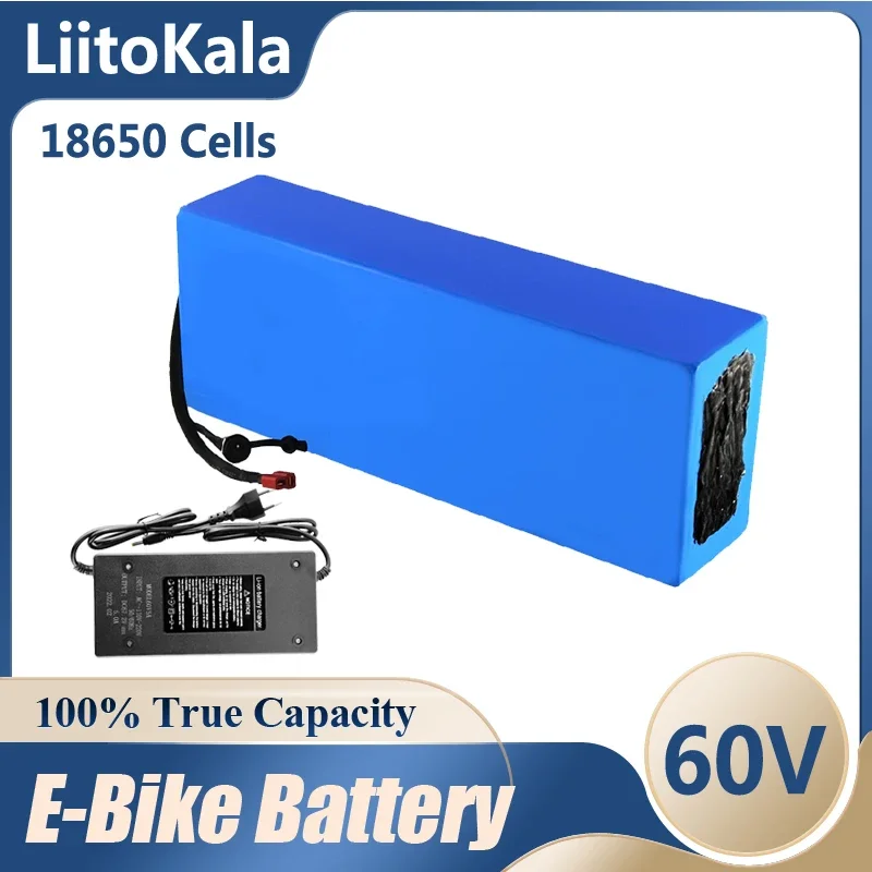 

LiitoKala E-bike Battery 60V 20ah 25ah 30ah 35ah 40ah Li-ion Pack Bike Conversion Kit Bafang BMS High Power Protection T