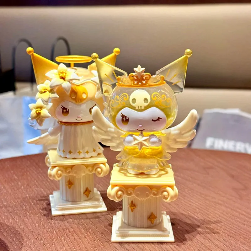 

Sanrio Kuromi Angels Series Blind Box Kawaii Figure Ornament Collectible Doll Mystery Box Valentine Day Gift For Girls