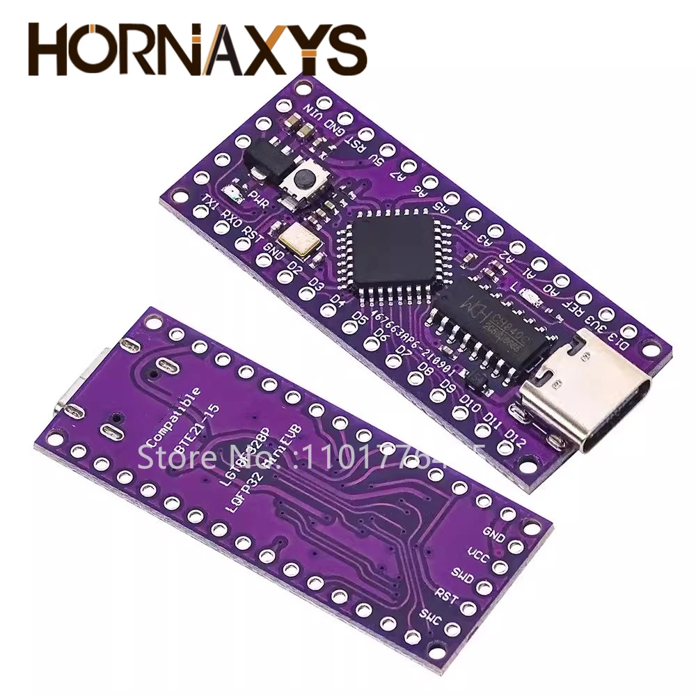 LGT8F328P-LQFP32 MiniEVB TYPE-C MICRO USB Compatible With ATMEGA328 Nano V3.0 LGT8F328P CH340C/ HT42B534-1 SOP16 For Arduino