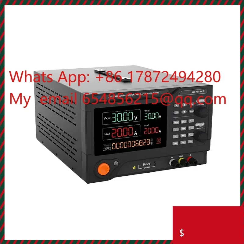 Hot salesMY-K30002PE 300V 2A DC Power Supply 600W DC EV Battery Generator Charger Adjust Bench Lab CC CV Regulated Power Supply