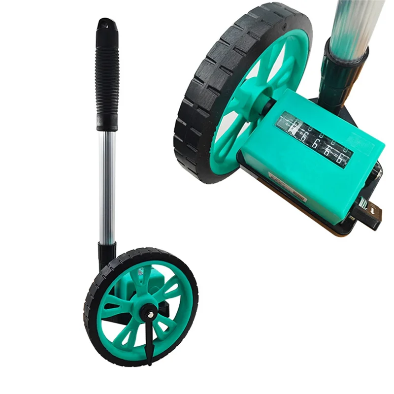 ABMI-Mechânico Digital Rolo Telêmetro Manual Operado Roda Telêmetro 9999.9M Ferramenta de Medição de Engenharia Régua,