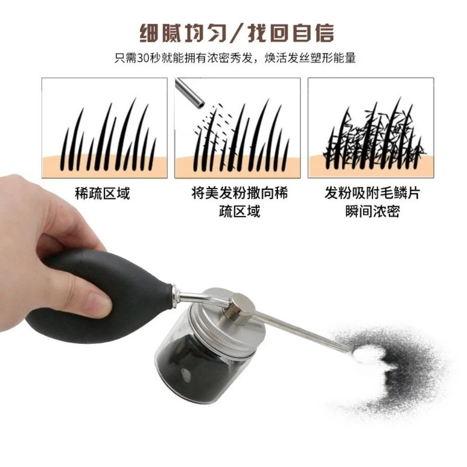 1pcs gold/silver Hair Building Fiber Spray Applicator Hair Loss Pump Tool Hair Fiber Glass Sprays Nozzle Hair Sprays Nozzle Pump