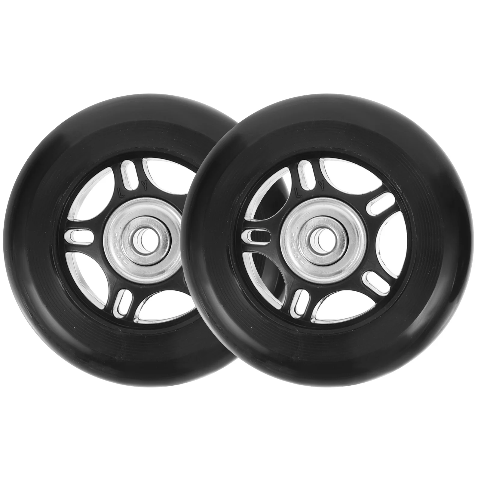 1 مجموعة الأمتعة استبدال عجلات حقيبة عجلة دوارة دائم المطاط معدن مرنة الدورية سعة تحميل كبيرة كتم تصميم #3