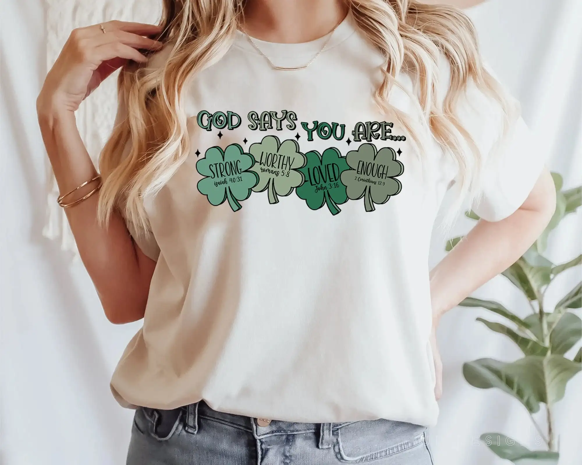 St Patricks Day T Shirt Shamrock Lucky Women Paddys Cute