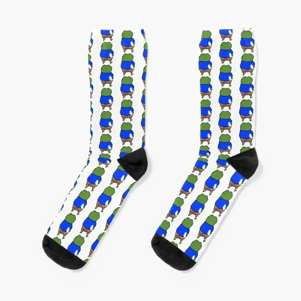 Chainlink The Frog and his link cube Socks heated professional running New year's Socks For Women Men's