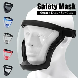 Transparente Voll gesichts schutz maske Kopf Augenschutz Schutzhülle Brille Bildschirm Visiere Staub wind dichte Antibes chlag Küchengeräte