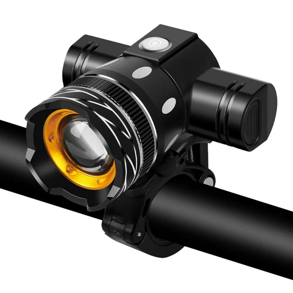 

Bicycle Front Light T6 LED MTB Bike Headlight Adjustable Zoom USB Rechargeable Waterproof Cycling Flashlight Bike Accessories