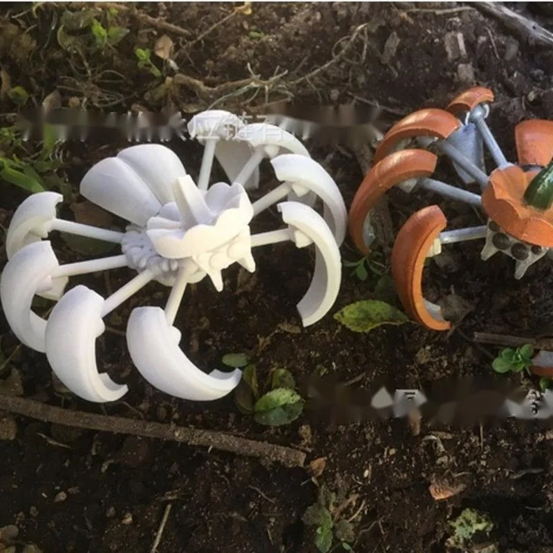 

1/2PCS Halloween Pumpkin Spider Deformable Ornament Orange White Free Transformation Courtyard Outdoor Garden Hoom Decoration