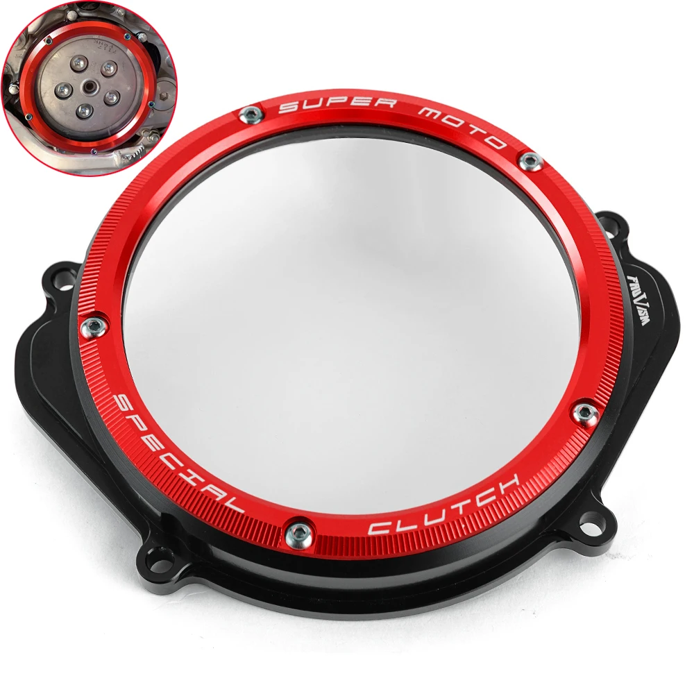 

For Honda CRF250X 2004-2018 CRF250R 2004-2009 Clear Clutch Cover CRF 250X 250R Engine Protector Motorcycle Transparent Guard