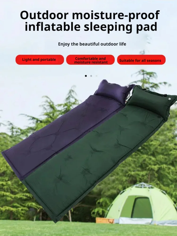 

Ultralight Inflatable Sleeping Pad Outdoor Splicable Inflatable Pad Self-inflating Sleeping Pad