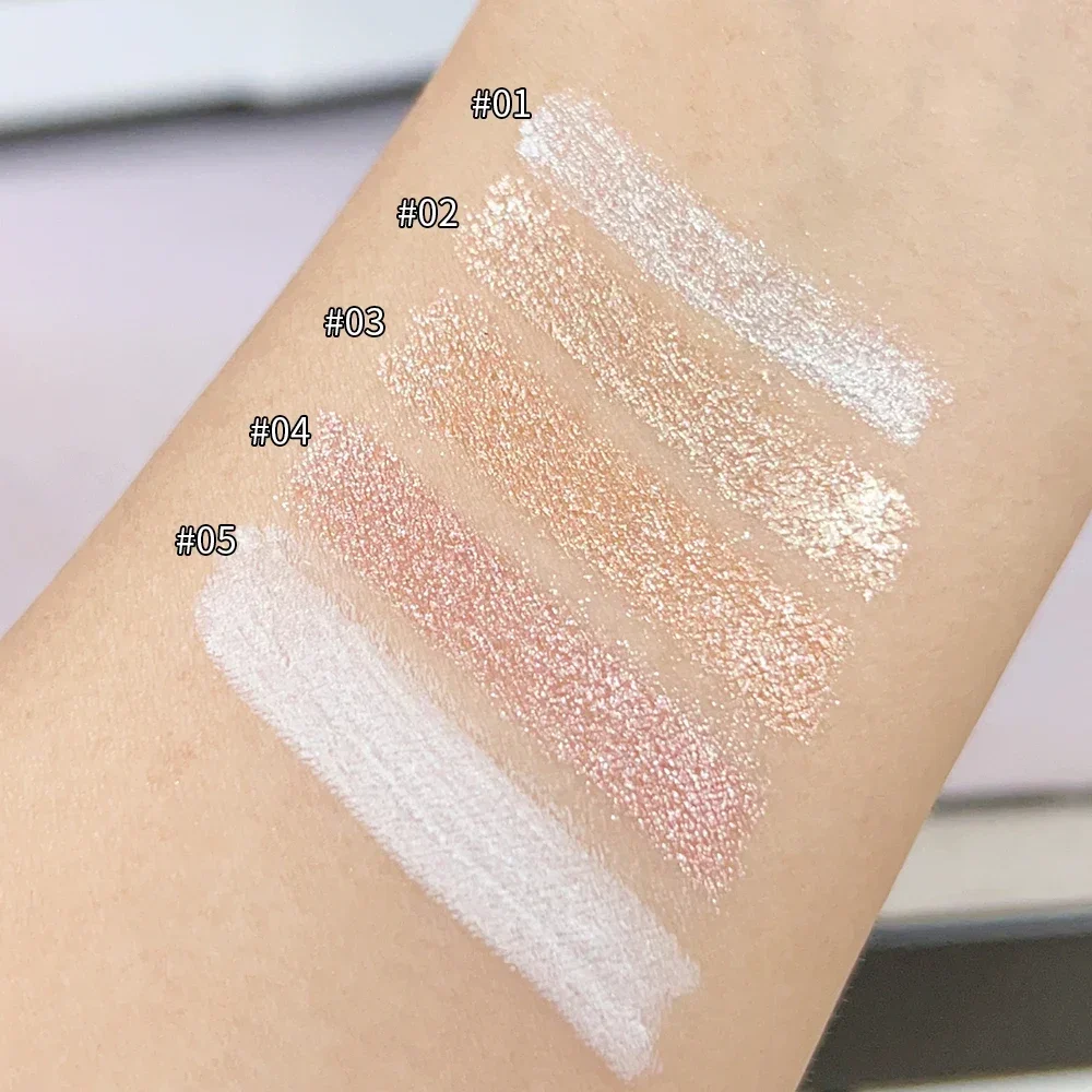 Shimmer Eye Shadow Pencil Smooth Long Lasting Waterproof Diamond Champagne Gold Matte White Brighten Highlighter Silkworm Pen images - 6