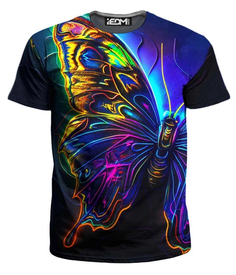 Men's T-Shirts 3D Print Colorful Pattern Round Neck T-Shirts Casual for Men Women Tops Oversized Fashion Kids Tees Clothing image 4