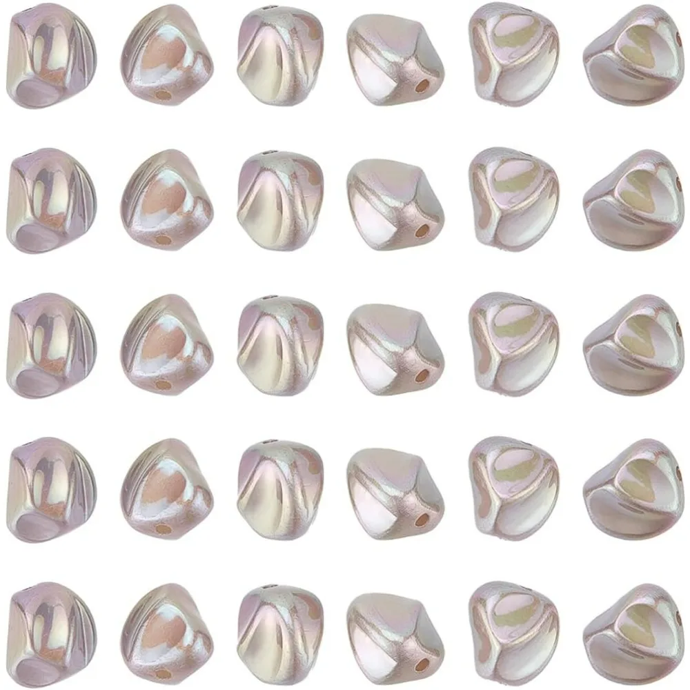 

1 коробка, 30 шт., серые пластиковые бусины, объемные бусины с искусственным жемчугом, большой большой жемчуг в стиле барокко, свободные жемчужные подвески для изготовления ювелирных изделий, бусины