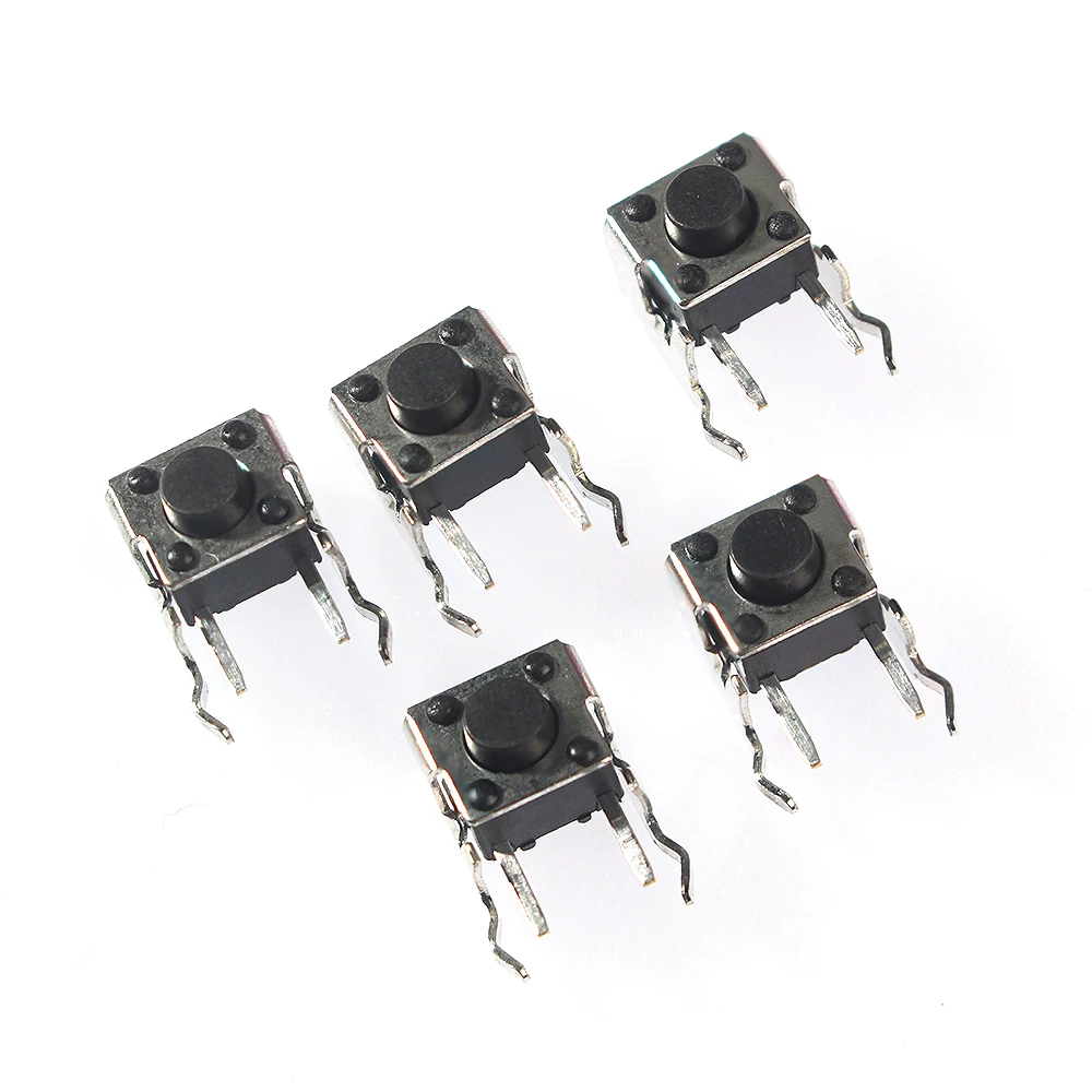 125pcs/lot 25Values Tact Push Button Switch DIP SMD Micro Switch Push Buttons Touch Component Kit for TV Toys Home Use Button