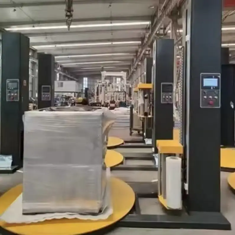 Stretch tray packaging machine Tray stretch packaging machine