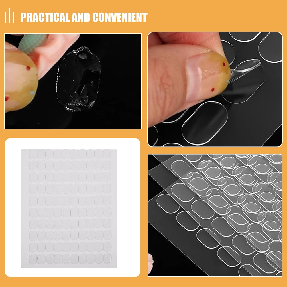 800 قطعة نقاط لاصقة مزدوجة الجوانب واضحة قابلة للإزالة لمعارض المتحف ملصقات معلقة على الحائط بالونات الصور #3