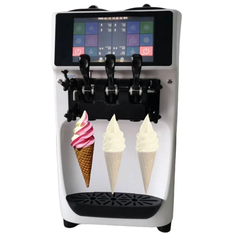 Коммерческий настольный автомат для мороженого с мягкой подачей Холодный быстрый и энергосберегающий производитель сладких конусов
