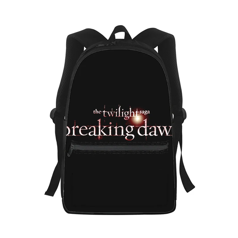 A mochila de vampiro Twilight Saga para homens e mulheres, impressão 3D, mochila de moda, mochila portátil, bolsa de ombro de viagem