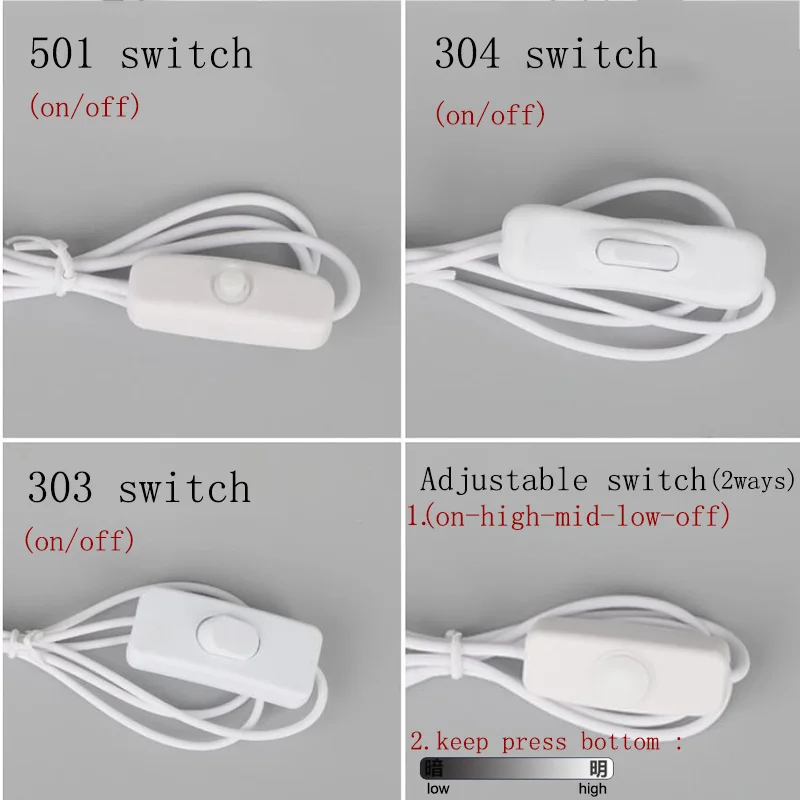 DIY 5V USB Cable Male Jack 2Pin 2 Wire Power Charge Cable Cord Wire With Switch USB 2.0 male 2 Pin Cable for LED strip