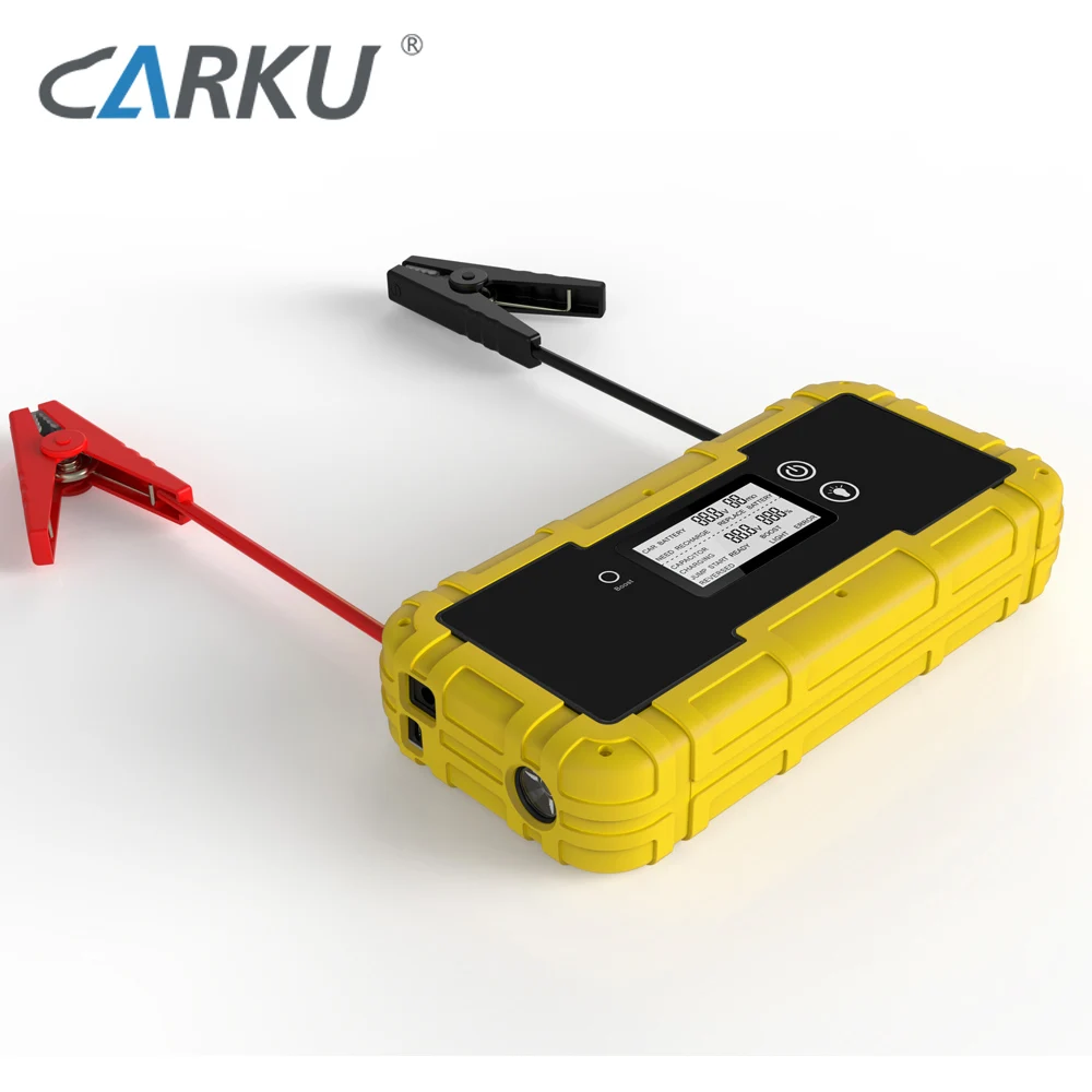 CARKU 700A ultracapacitor batteryless jump starter 12V 350F capacitor jump starter and tyre compressor