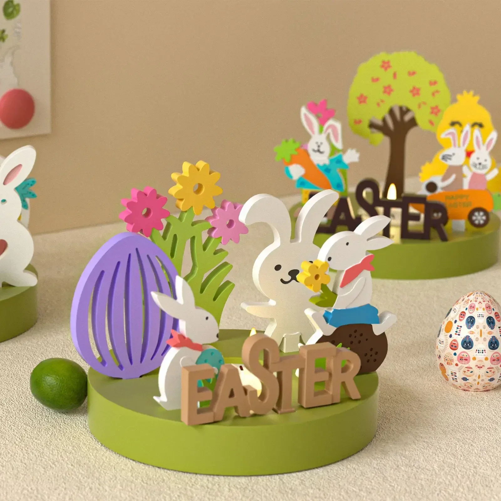 2026-High-quality Ornament Silicone Insert Mold, White DIY Craft Mold for Home Decor & Spring Celebration