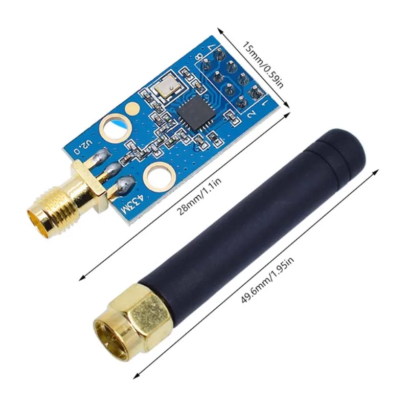 CC1101 draadloze module met SMA-antenne draadloze transceivermodule voor Arduino 433MHZ