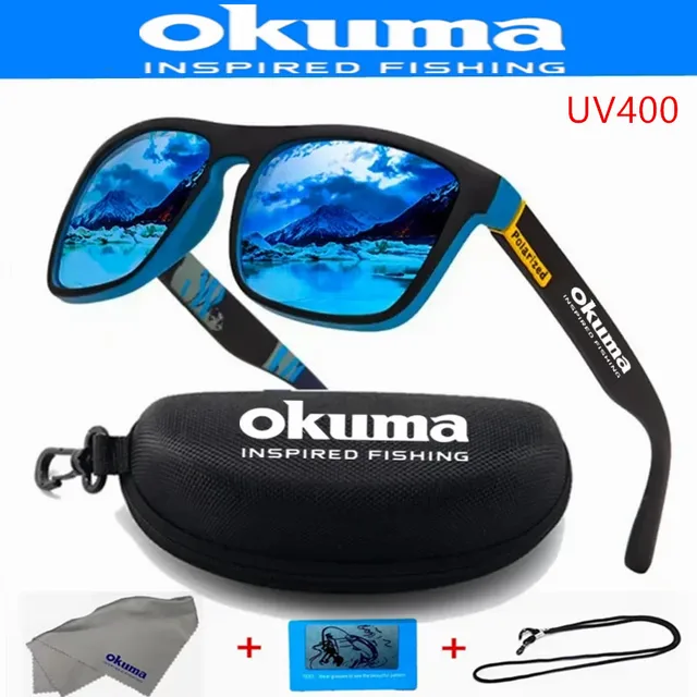 Okuma spolaryzowane okulary przeciwsłoneczne UV400 dla mężczyzn i kobiet na zewnątrz, polowanie, wędkarstwo, jazda na rowerze, opcjonalne pudełko na okulary przeciwsłoneczne