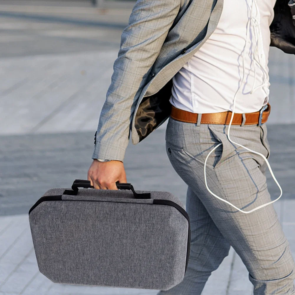 حقيبة تخزين محمولة مع غطاء عدسة ، جيب شبكي مقاوم للصدمات ، مقاوم للماء ، السفر ، ميتا كويست 3 ، اكسسوارات سماعة رأس VR ، المنزل