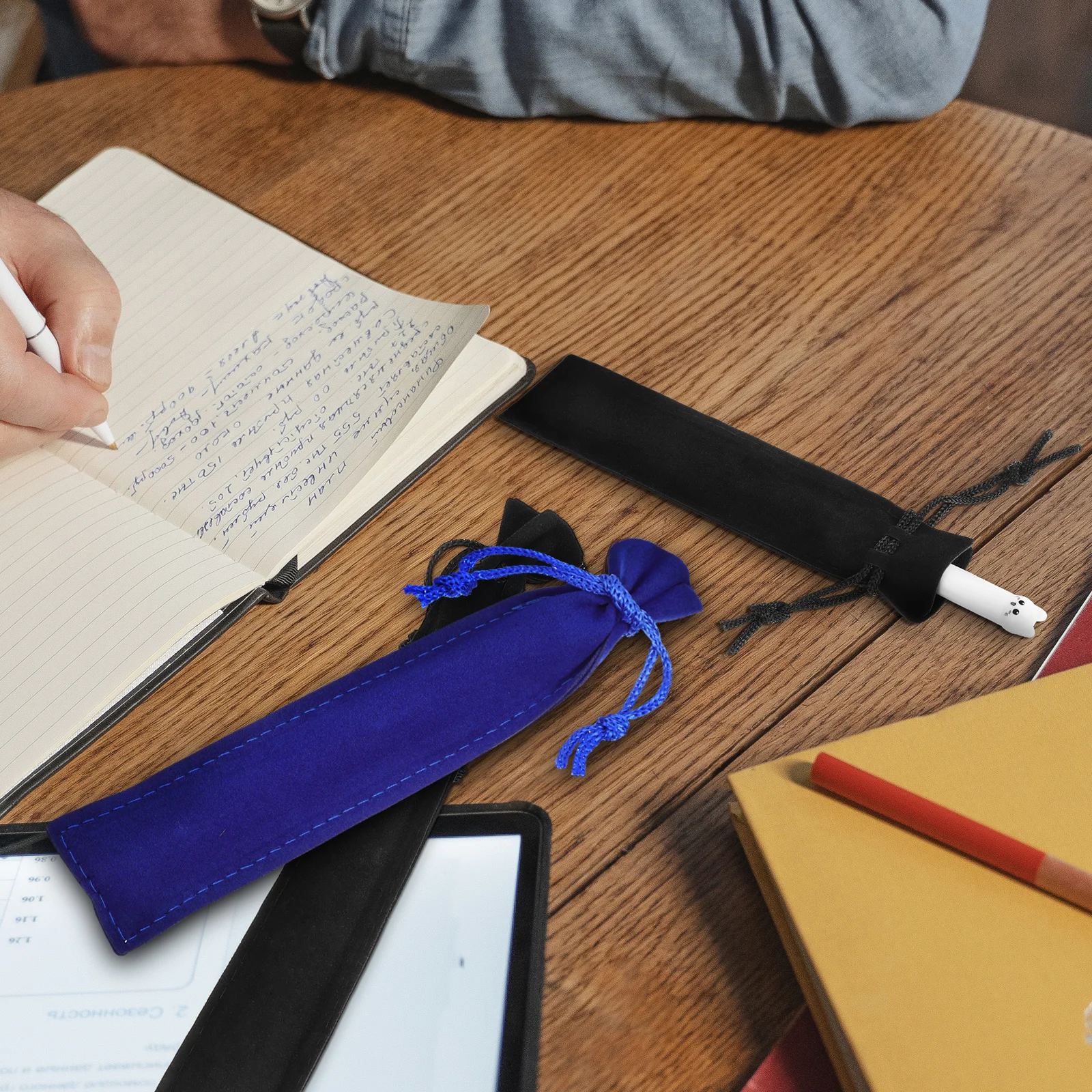 50 قطعة أكياس القلم الصغيرة الرباط أكياس تخزين القلم واقية ل نافورة أقلام حبر جاف مقلمة حامل المنظم #6