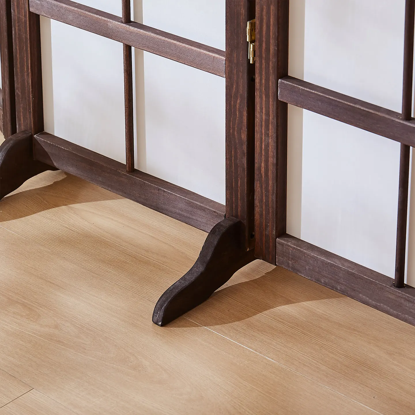 @Japanese wooden folding screen living  bedroom partition  four folding tea room office live broadcast background camphor